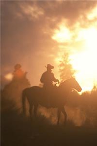 2020 Weekly Planner Horse Photo Equine Sunset Cowboy 134 Pages