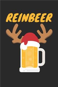 Reinbeer Notebook - Beer Lover Journal - Christmas Diary