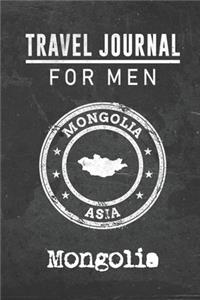 Travel Journal for Men Mongolia