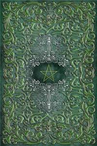 Monogram Pentagram (Neopaganism) Notebook