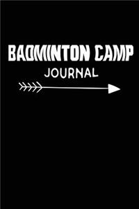 Badminton Camp Journal
