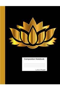Composition Notebook Lotus Flower