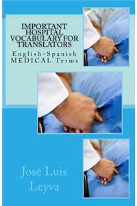 Important Hospital Vocabulary for Translators