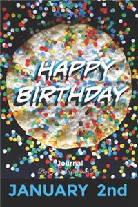 Happy Birthday Journal January 2nd