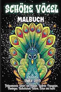 Schöne Vögel Malbuch