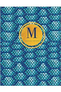 Initial M Notebook, Monogram Journal