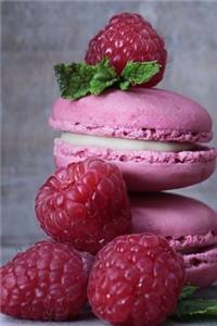 Pretty Pink Raspberry Macarons Cookie Sweet Treat Journal