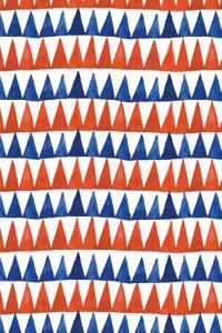 Journal Notebook Red and Blue Triangles Pattern