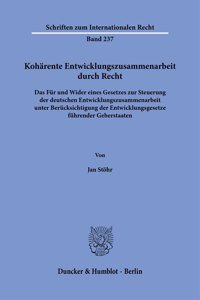 Koharente Entwicklungszusammenarbeit Durch Recht