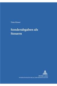 Sonderabgaben als Steuern