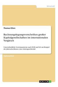 Rechnungslegungsvorschriften großer Kapitalgesellschaften im internationalen Vergleich