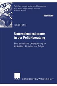 Unternehmensberater in Der Politikberatung