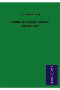 Goethe Zu Dessen Naherem Verstandnis