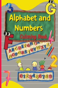Alphabet and Numbers Coloring Book
