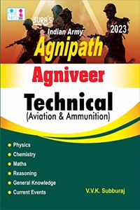 SURA`S Indian Army Agnipath Agniveer Technical (Aviation & Ammunition) Exam Book in English Medium - Latest Updated Edition 2023
