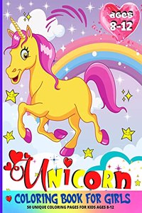 Unicorn Coloring Book For Girls 8-12