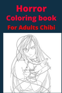 Horror Coloring book For Adults Chibi