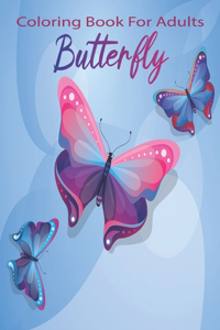 Coloring Book For Adults Butterfly