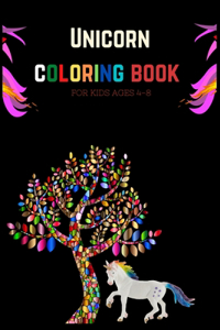 Unicorn coloring book for kids ages 4-8