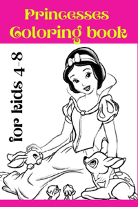 Princesses Coloring book for kids 4-8