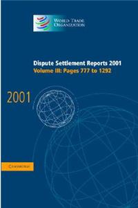 Dispute Settlement Reports 2001: Volume 3, Pages 777-1292