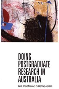 Doing Postgraduate Research in Australia