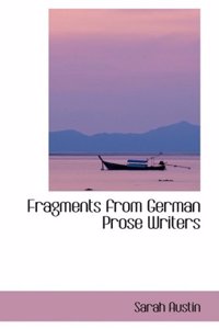 Fragments from German Prose Writers