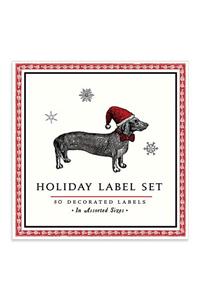 Alice Scott Christmas Dachshund Book of Labels