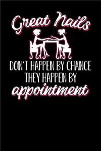 Great nails don't happen by chance they happen by appointment