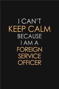 I Can't Keep Calm Because I Am A Foreign Service Officer