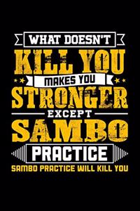 What doesn't kill you makes you stronger except Sambo practice Sambo practice will kill you