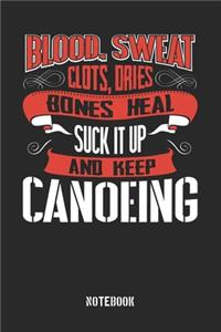 Blood clots sweat dries bones heal. Suck it up and keep Canoeing