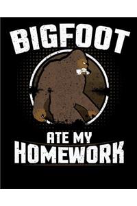 Bigfoot Ate My Homework