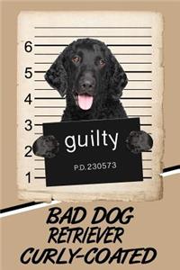 Bad Dog Retriever Curly-Coated: Comprehensive Garden Notebook with Garden Record Diary, Garden Plan Worksheet, Monthly or Seasonal Planting Planner, Expenses, Chore List, Highlight