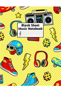 Blank Sheet Music Notebook