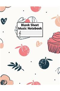 Blank Sheet Music Notebook