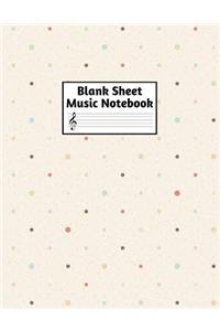 Blank Sheet Music Notebook