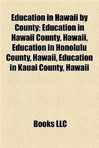 Education in Hawaii by County
