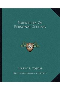 Principles Of Personal Selling