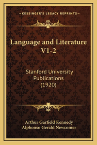 Language and Literature V1-2