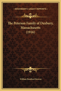 Peterson Family of Duxbury, Massachusetts (1916)