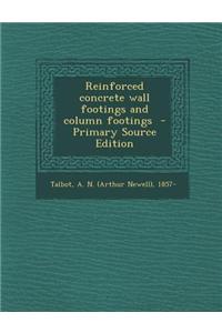 Reinforced Concrete Wall Footings and Column Footings