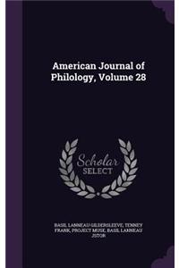 American Journal of Philology, Volume 28
