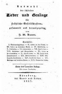 Auswahl der schönsten lieder und gesänge