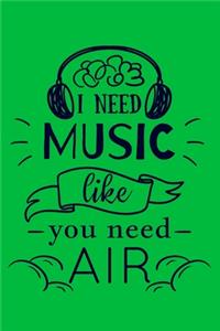I need Music Like You Need Air