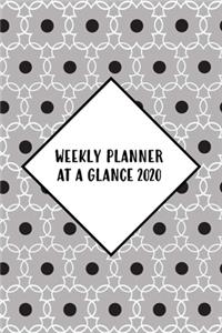 Weekly Planner At A Glance 2020