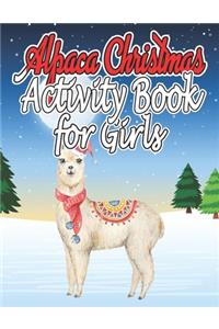 Alpaca Christmas Activity Book for Girls