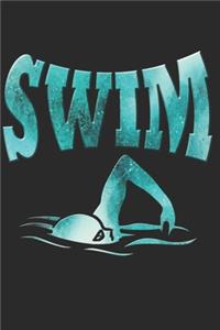 Schwimmen Notizbuch