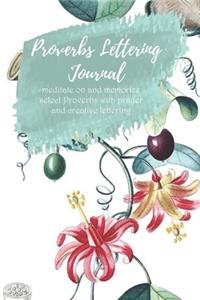 Proverbs Lettering Journal