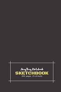 AmyTmy Notebook - Sketchbook - 200 pages - 5 x 8 inch - Matte Cover